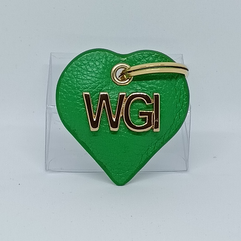CUORICINO IN PELLE PORTACHIAVI CON LOGO