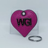 CUORICINO IN PELLE PORTACHIAVI CON LOGO