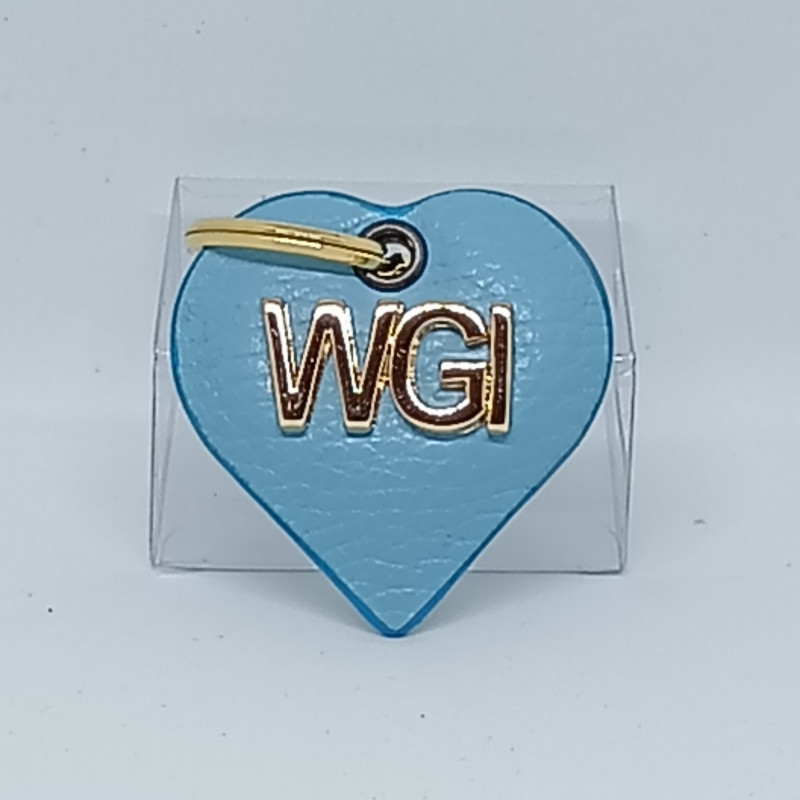 CUORICINO IN PELLE PORTACHIAVI CON LOGO