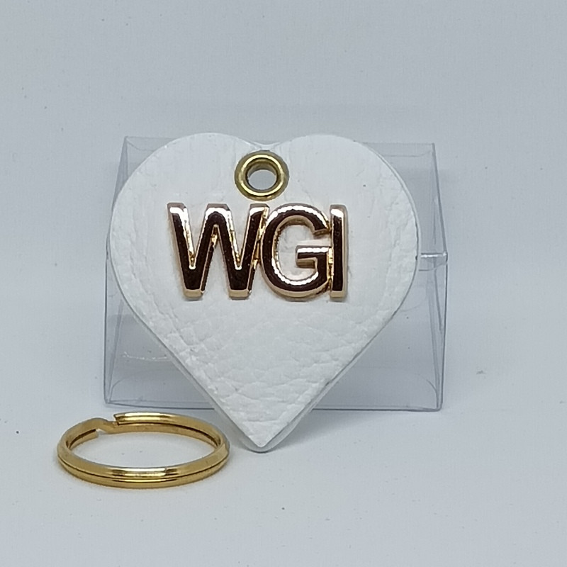 CUORICINO IN PELLE PORTACHIAVI CON LOGO