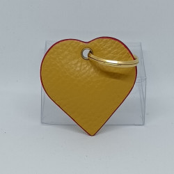 CUORICINO IN PELLE PORTACHIAVI CON LOGO