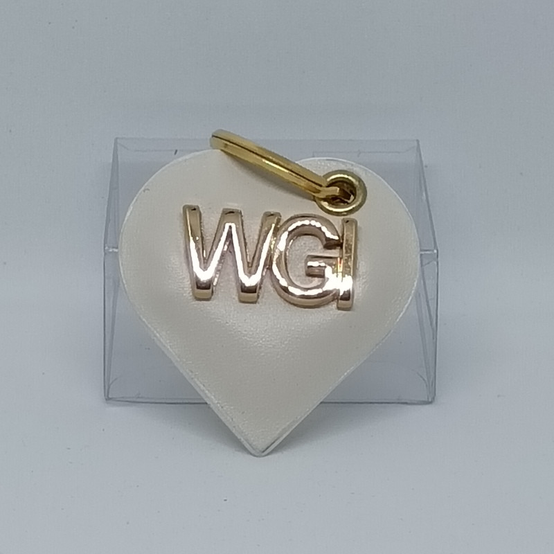 CUORICINO IN PELLE PORTACHIAVI CON LOGO