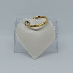 CUORICINO IN PELLE PORTACHIAVI CON LOGO