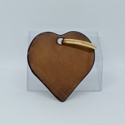 CUORICINO IN PELLE PORTACHIAVI CON LOGO
