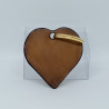 CUORICINO IN PELLE PORTACHIAVI CON LOGO