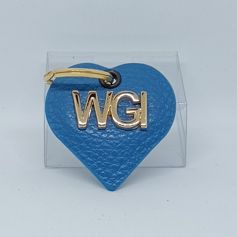 CUORICINO IN PELLE PORTACHIAVI CON LOGO