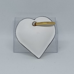 CUORICINO IN PELLE PORTACHIAVI CON LOGO