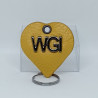 CUORICINO IN PELLE PORTACHIAVI CON LOGO
