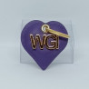 CUORICINO IN PELLE PORTACHIAVI CON LOGO